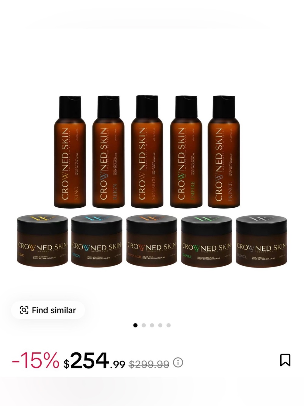 Crowned Skin Men’s Moisturizer Set - Brown